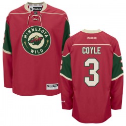 Authentic Reebok Adult Charlie Coyle Home Jersey - NHL 3 Minnesota Wild