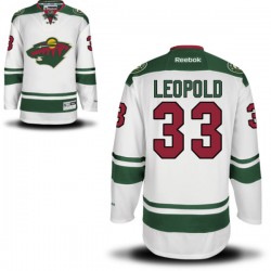 Authentic Reebok Women's Jordan Leopold Away Jersey - NHL 33 Minnesota Wild
