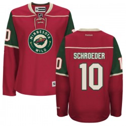 Premier Reebok Women's Jordan Schroeder Home Jersey - NHL 10 Minnesota Wild