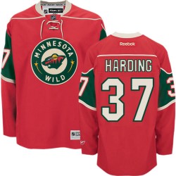 Authentic Reebok Adult Josh Harding Home Jersey - NHL 37 Minnesota Wild