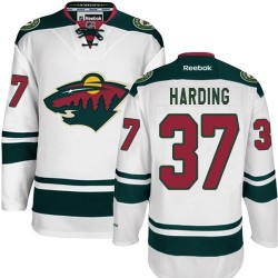 Authentic Reebok Adult Josh Harding Away Jersey - NHL 37 Minnesota Wild
