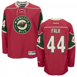 Authentic Reebok Adult Justin Falk Home Jersey - NHL 44 Minnesota Wild