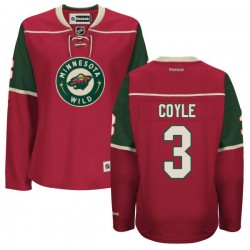 Authentic Reebok Women's Charlie Coyle Home Jersey - NHL 3 Minnesota Wild