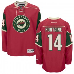Authentic Reebok Adult Justin Fontaine Home Jersey - NHL 14 Minnesota Wild