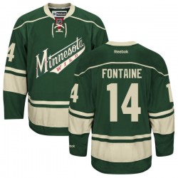 Authentic Reebok Women's Justin Fontaine Alternate Jersey - NHL 14 Minnesota Wild