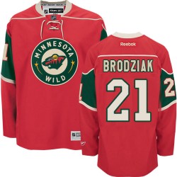Authentic Reebok Adult Kyle Brodziak Home Jersey - NHL 21 Minnesota Wild