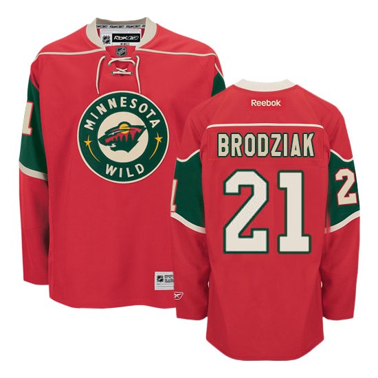 Premier Reebok Adult Kyle Brodziak Home Jersey - NHL 21 Minnesota Wild
