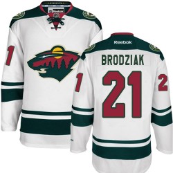 Authentic Reebok Adult Kyle Brodziak Away Jersey - NHL 21 Minnesota Wild