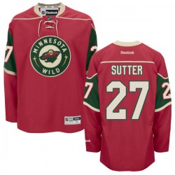 Authentic Reebok Adult Brett Sutter Home Jersey - NHL 27 Minnesota Wild