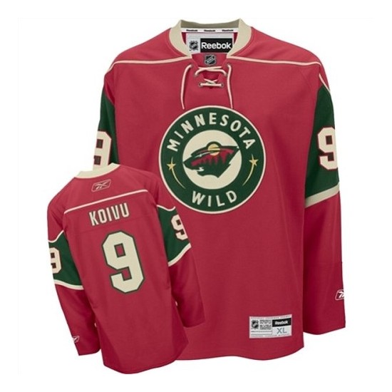Premier Reebok Youth Mikko Koivu Home Jersey - NHL 9 Minnesota Wild