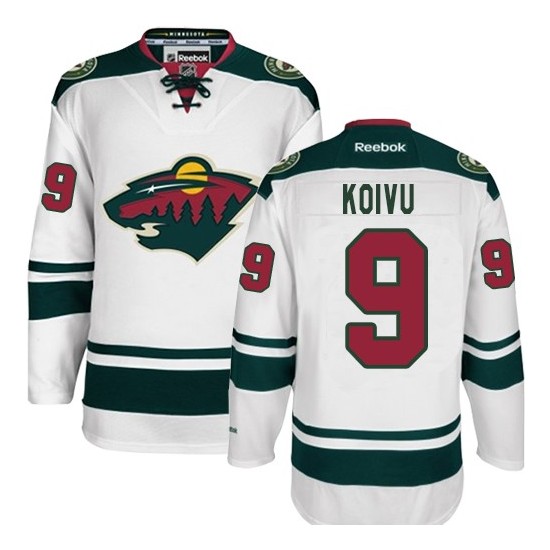 Authentic Reebok Youth Mikko Koivu Away Jersey - NHL 9 Minnesota Wild