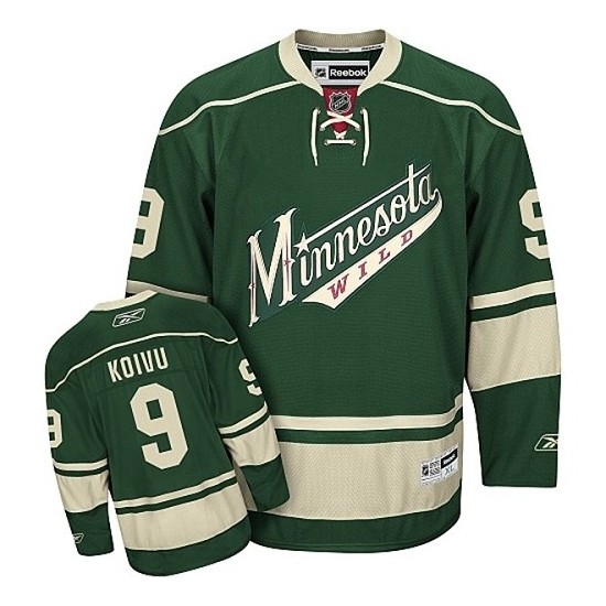 Premier Reebok Youth Mikko Koivu Third Jersey - NHL 9 Minnesota Wild