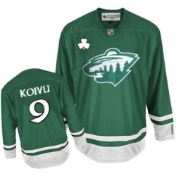 Authentic Reebok Youth Mikko Koivu St Patty's Day Jersey - NHL 9 Minnesota Wild