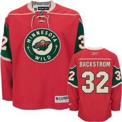 Authentic Reebok Youth Niklas Backstrom Home Jersey - NHL 32 Minnesota Wild