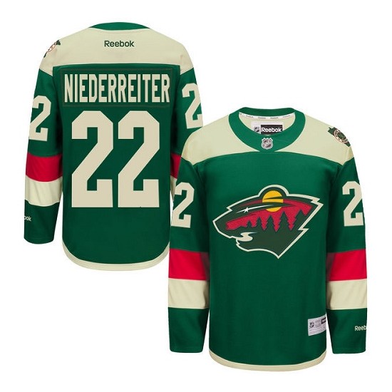 Premier Reebok Adult Nino Niederreiter 2016 Stadium Series Jersey - NHL 22 Minnesota Wild