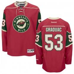 Authentic Reebok Adult Tyler Graovac Home Jersey - NHL 53 Minnesota Wild