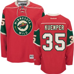 Authentic Reebok Adult Darcy Kuemper Home Jersey - NHL 35 Minnesota Wild