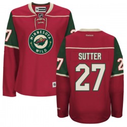 Authentic Reebok Women's Brett Sutter Home Jersey - NHL 27 Minnesota Wild