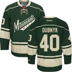 Authentic Reebok Adult Devan Dubnyk Third Jersey - NHL 40 Minnesota Wild