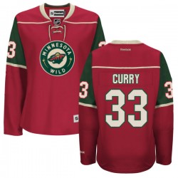 Authentic Reebok Women's John Curry Home Jersey - NHL 33 Minnesota Wild