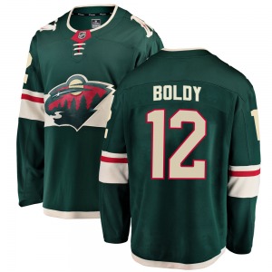 Breakaway Fanatics Branded Youth Matt Boldy Green Home Jersey - NHL Minnesota Wild