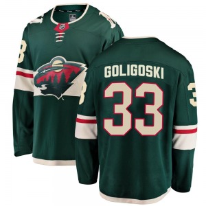 Breakaway Fanatics Branded Youth Alex Goligoski Green Home Jersey - NHL Minnesota Wild