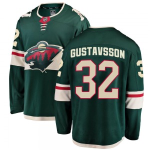 Breakaway Fanatics Branded Youth Filip Gustavsson Green Home Jersey - NHL Minnesota Wild