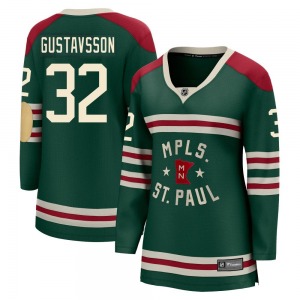 Breakaway Fanatics Branded Women's Filip Gustavsson Green 2022 Winter Classic Jersey - NHL Minnesota Wild
