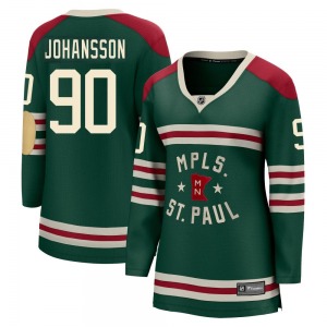 Breakaway Fanatics Branded Women's Marcus Johansson Green 2022 Winter Classic Jersey - NHL Minnesota Wild