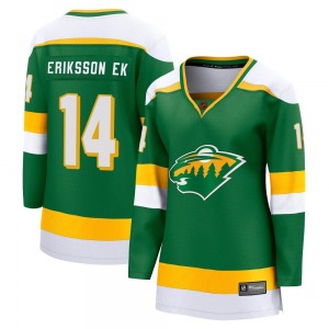 Breakaway Fanatics Branded Women's Joel Eriksson Ek Green Special Edition 2.0 Jersey - NHL Minnesota Wild