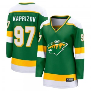 Breakaway Fanatics Branded Women's Kirill Kaprizov Green Special Edition 2.0 Jersey - NHL Minnesota Wild