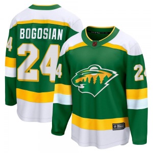 Breakaway Fanatics Branded Youth Zach Bogosian Green Special Edition 2.0 Jersey - NHL Minnesota Wild