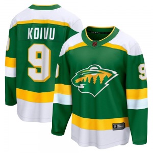 Breakaway Fanatics Branded Youth Mikko Koivu Green Special Edition 2.0 Jersey - NHL Minnesota Wild