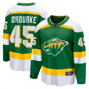 Breakaway Fanatics Branded Youth Ryan O'Rourke Green Special Edition 2.0 Jersey - NHL Minnesota Wild