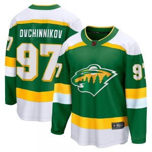 Breakaway Fanatics Branded Youth Dmitry Ovchinnikov Green Special Edition 2.0 Jersey - NHL Minnesota Wild