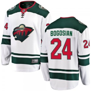 Breakaway Fanatics Branded Youth Zach Bogosian White Away Jersey - NHL Minnesota Wild