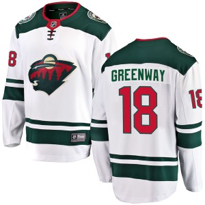 Breakaway Fanatics Branded Youth Jordan Greenway White Away Jersey - NHL Minnesota Wild