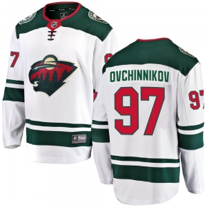 Breakaway Fanatics Branded Youth Dmitry Ovchinnikov White Away Jersey - NHL Minnesota Wild