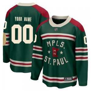Breakaway Fanatics Branded Youth Custom Green Custom 2022 Winter Classic Jersey - NHL Minnesota Wild