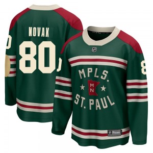 Breakaway Fanatics Branded Youth Pavel Novak Green 2022 Winter Classic Jersey - NHL Minnesota Wild