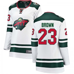 Breakaway Fanatics Branded Women's J.T. Brown White Away Jersey - NHL Minnesota Wild