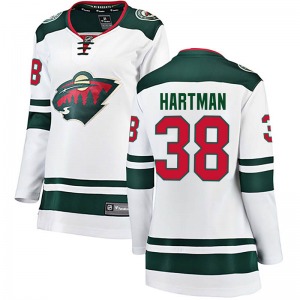 Breakaway Fanatics Branded Women's Ryan Hartman White Away Jersey - NHL Minnesota Wild
