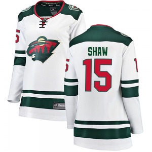 Breakaway Fanatics Branded Women's Mason Shaw White Away Jersey - NHL Minnesota Wild