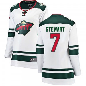 Breakaway Fanatics Branded Women's Chris Stewart White Away Jersey - NHL Minnesota Wild
