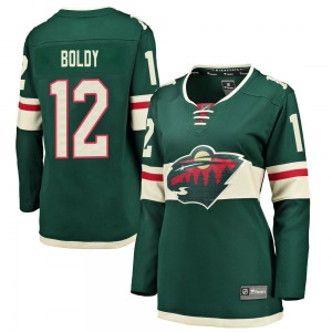 Breakaway Fanatics Branded Women's Matt Boldy Green Home Jersey - NHL Minnesota Wild