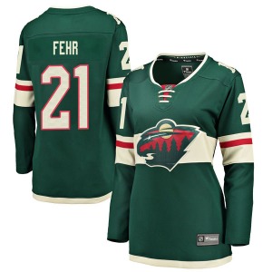 Breakaway Fanatics Branded Women's Eric Fehr Green Home Jersey - NHL Minnesota Wild