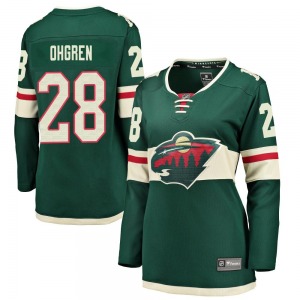 Breakaway Fanatics Branded Women's Liam Ohgren Green Home Jersey - NHL Minnesota Wild
