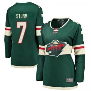 Breakaway Fanatics Branded Women's Nico Sturm Green Home Jersey - NHL Minnesota Wild