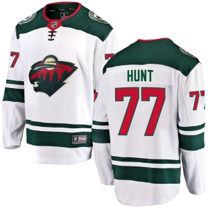 Breakaway Fanatics Branded Adult Brad Hunt White Away Jersey - NHL Minnesota Wild