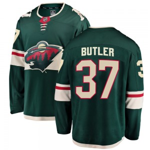 Breakaway Fanatics Branded Youth Cameron Butler Green Home Jersey - NHL Minnesota Wild